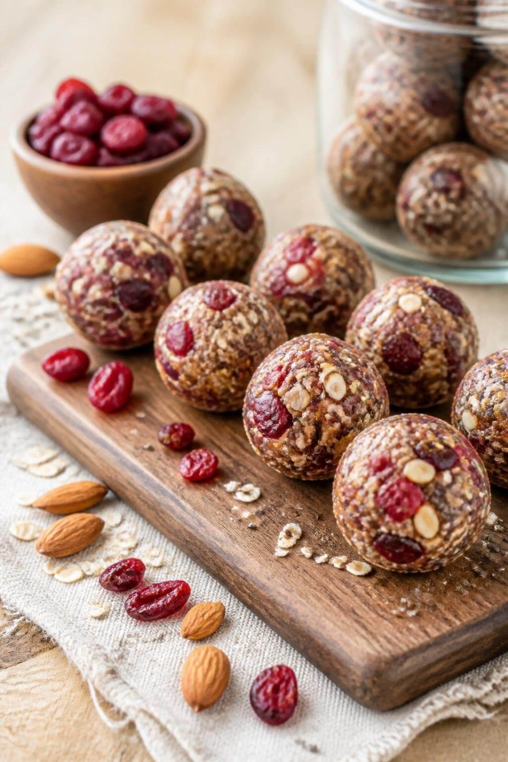 High Protein Cranberry Energy Balls