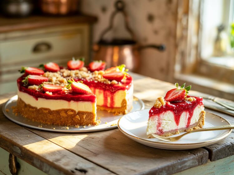 Strawberry Shortcake Cheesecake Recipe