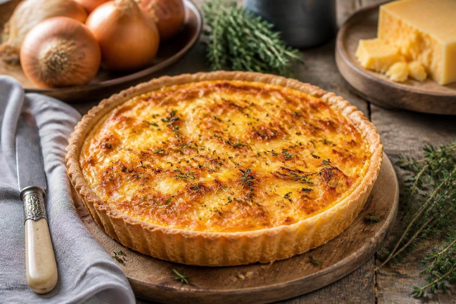 Hairy Bikers Cheese And Onion Quiche Recipe