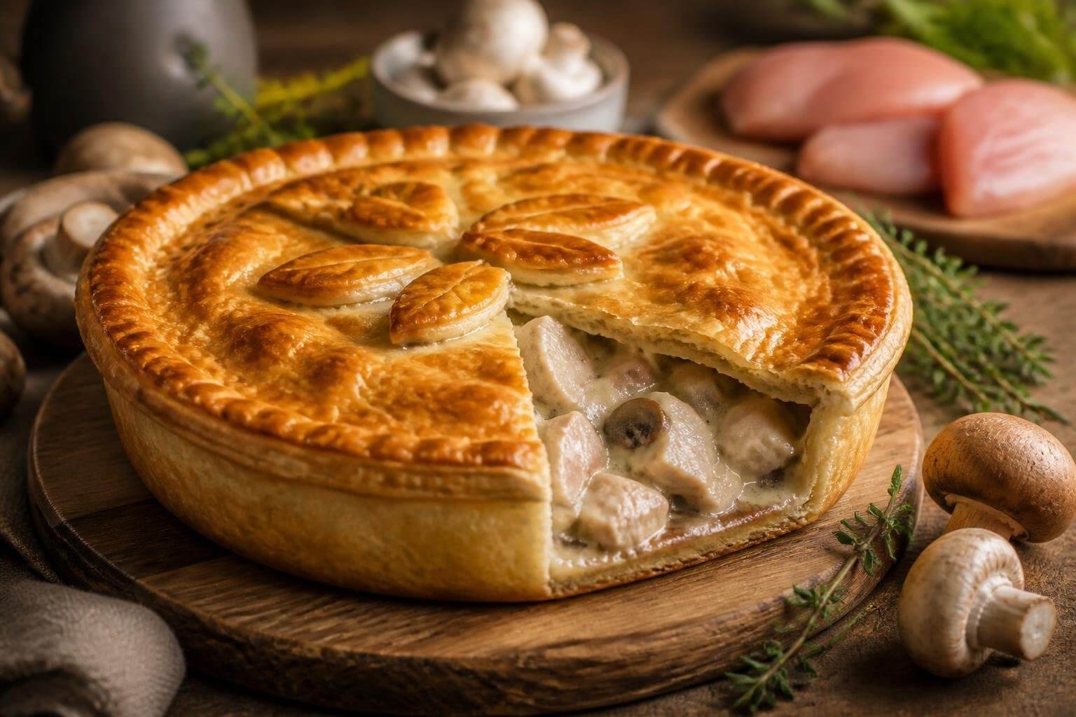 Mary Berry Chicken And Mushroom Pie Recipe