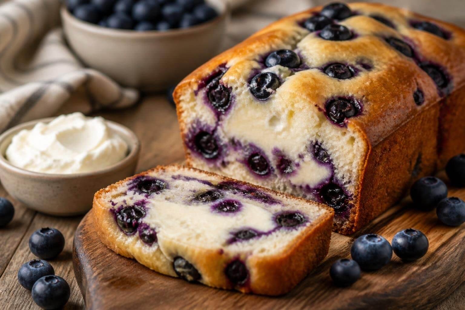 Blueberry Cream Cheese Loaf Recipe