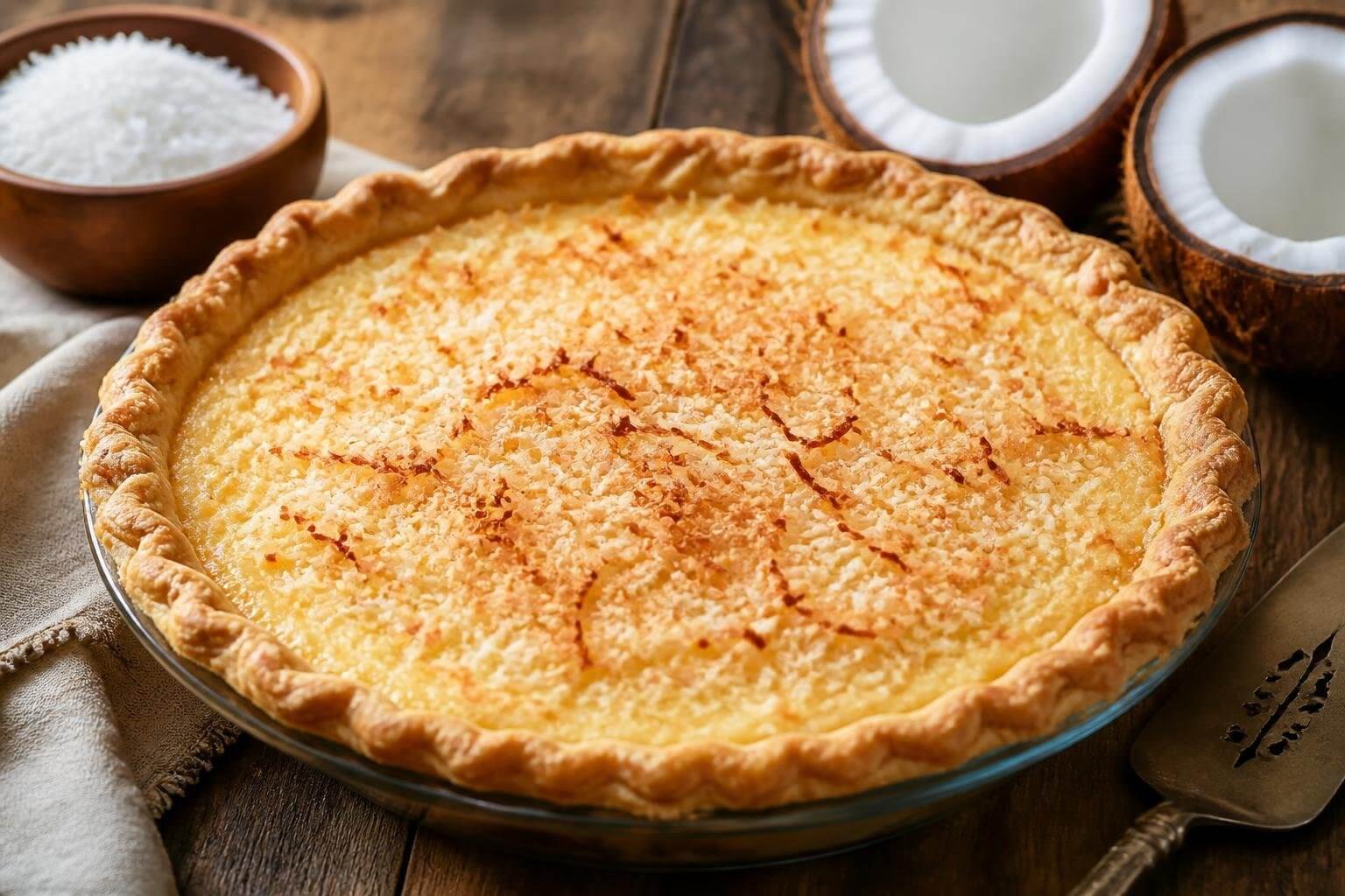 Coconut Custard Pie Recipe